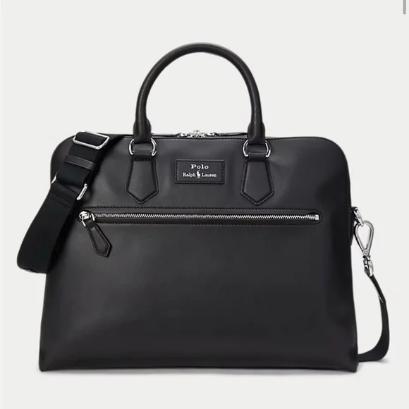 Ralph Lauren Smooth Leather Commuter Bag
Men's Black Leather Briefcase NWT - Picture 2 of 13